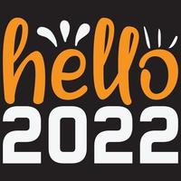 neues Jahr 2022 vektor