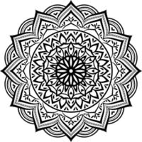 dekorativ mandala design linje konst, traditionell diwali rangoli konst för powerpoint presentation. vektor