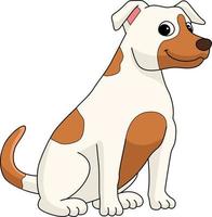 Jack Russell Terrier Hund Cartoon farbige Cliparts vektor