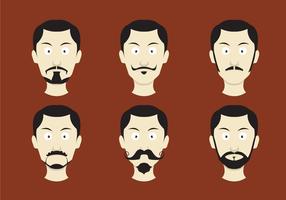 Movember Schnurrbart Vektoren