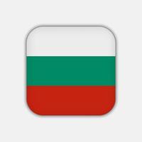 Bulgarien-Flagge, offizielle Farben. Vektor-Illustration. vektor