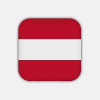 österrikiska flaggan, officiella färger. vektor illustration.
