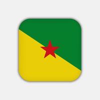 franska Guiana flagga, officiella färger. vektor illustration.