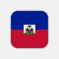 Haiti-Flagge, offizielle Farben. Vektor-Illustration. vektor