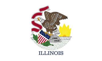 Illinois-Staatsflagge. Vektor-Illustration. vektor