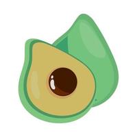 avokado superfood ikon vektor