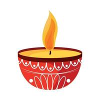 Diwali-Lampenvektorsymbol vektor