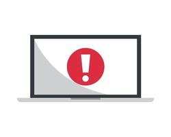 Phishing-Laptop-Warnung vektor