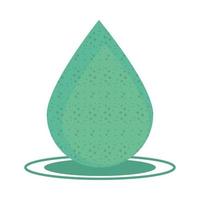 grüner Wassertropfen vektor