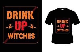 Halloween trendiges Grafik-T-Shirt-Design vektor