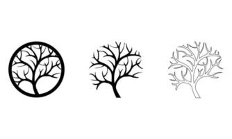 träd vektor ikon. natur träd vektor illustration logotyp design.