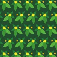 blommig upprepa grön löv mönster. lämplig för textil, tyg, tapet, inslagning, och Kläder vektor