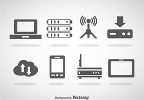 Cloud und Data Server Pack Icons vektor