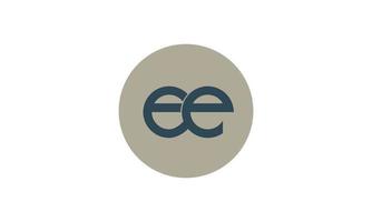 alfabetet bokstäver initialer monogram logotyp ee, e och e vektor
