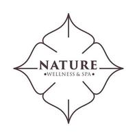 natur wellness och spa vektor