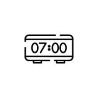 Uhr, Timer, Zeit gepunktete Linie Symbol Vektor Illustration Logo Vorlage. für viele Zwecke geeignet.