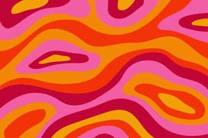 Grooviger psychedelischer Hintergrund mit farbenfrohem Design vektor