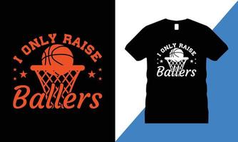Basketball-T-Shirt-Design-Vektor. T-Shirt, Sport, Reifen, Ball, amerikanischer Basketball, Spieler, Turnier, vektor