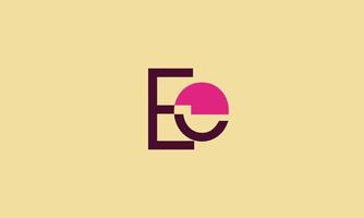 alphabet buchstaben initialen monogramm logo ee, e und e vektor
