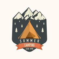 Camping extremes Abenteuer. Vektor-Illustration. vektor