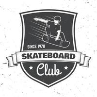 skateboardklubbmärke. vektor illustration.