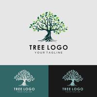 Baum-Logo-Design lizenzfreie kostenlose Vektor