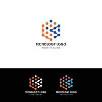 Technologie-Logo-Design vektor