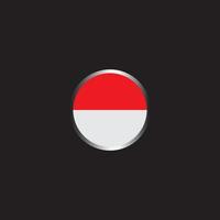republik av indonesien flagga ikon vektor