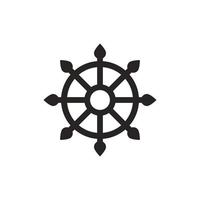 Buddha-Dharma-Rad-Symbol vektor