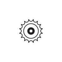 Zahnrad-Logo-Vektor-Illustration-Symbol-Design vektor