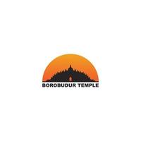 Borobudur-Tempel-Logo vektor