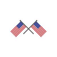 amerikanska flaggan ikon vektor