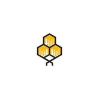 Wabenbienen-Logo vektor