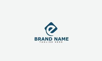 e-Logo-Design-Vorlage, Vektorgrafik-Branding-Element vektor