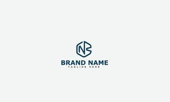 nb-Logo-Design-Vorlage, Vektorgrafik-Branding-Element. vektor