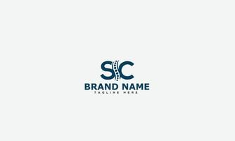 sc-Logo-Design-Vorlage, Vektorgrafik-Branding-Element vektor