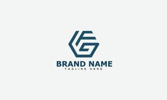 fg logotyp design mall vektor grafisk branding element.
