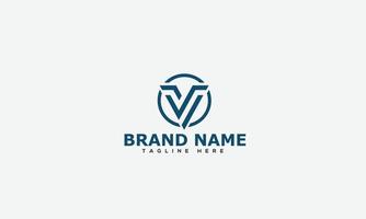 V-Logo-Design-Vorlage, Vektorgrafik-Branding-Element vektor