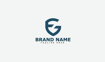 fg logotyp design mall vektor grafisk branding element.