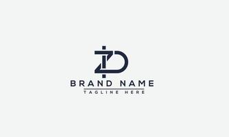 zd-Logo-Design-Vorlage, Vektorgrafik-Branding-Element vektor