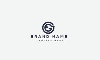 gs logotyp design mall vektor grafisk branding element.