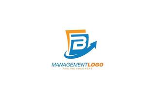 b logotyp förvaltning för företag. brev mall vektor illustration för din varumärke.