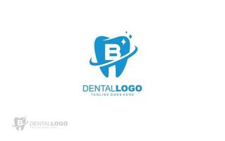 b logotyp tandläkare för branding företag. brev mall vektor illustration för din varumärke.