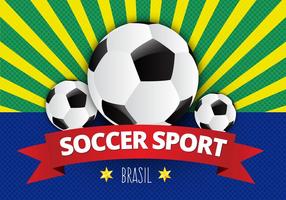 Gratis Soccer Poster Vector