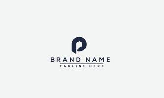 p-Logo-Design-Vorlage, Vektorgrafik-Branding-Element. vektor