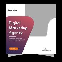 digitales Business Marketing Social Media Banner Werbung Promotion Story Corporate Web Banner und Flyer Poster Square. vektor