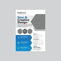 kreatives Corporate-Flyer-Design vektor