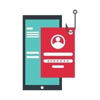 Smartphone-Daten phishing vektor