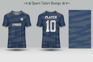 fotboll sport jersey attrapp abstrakt geometrisk mönster t-shirt design vektor