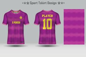 fotboll sport jersey attrapp abstrakt geometrisk mönster t-shirt design vektor